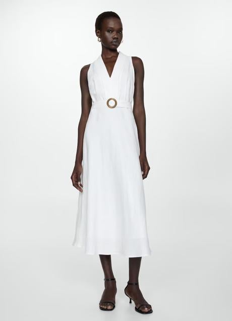 Imagen - Vestido blanco de Mango (59,99 euros)