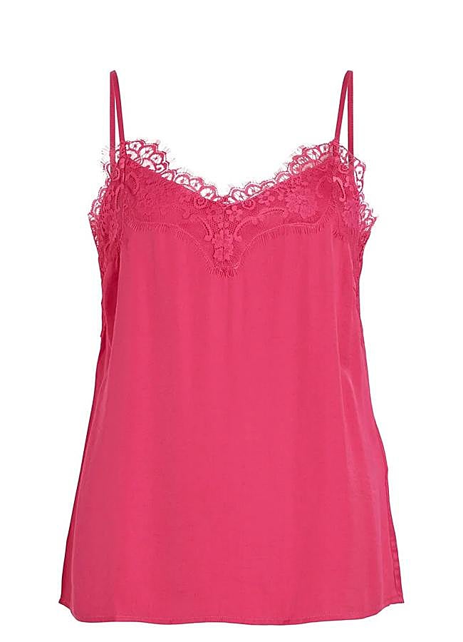 Imagen - Top lencero rosa de Cortefiel, 24,99 euros.