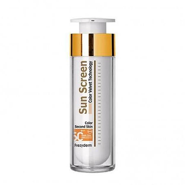 Sun Screen Color Velvet Face SPF50 de Frezyderm. Precio: 24,95 euros