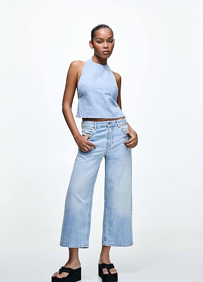 Imagen - Pantalones estilo culotte vaquero