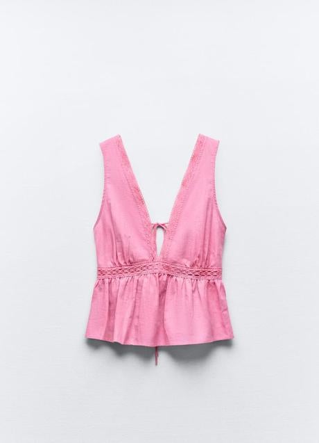 Imagen - Top rosa de Zara (25,99 euros)