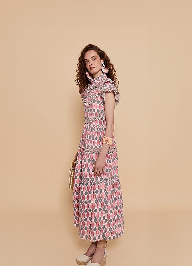 Imagen - Vestido estampado con mini volantes de Coosy.