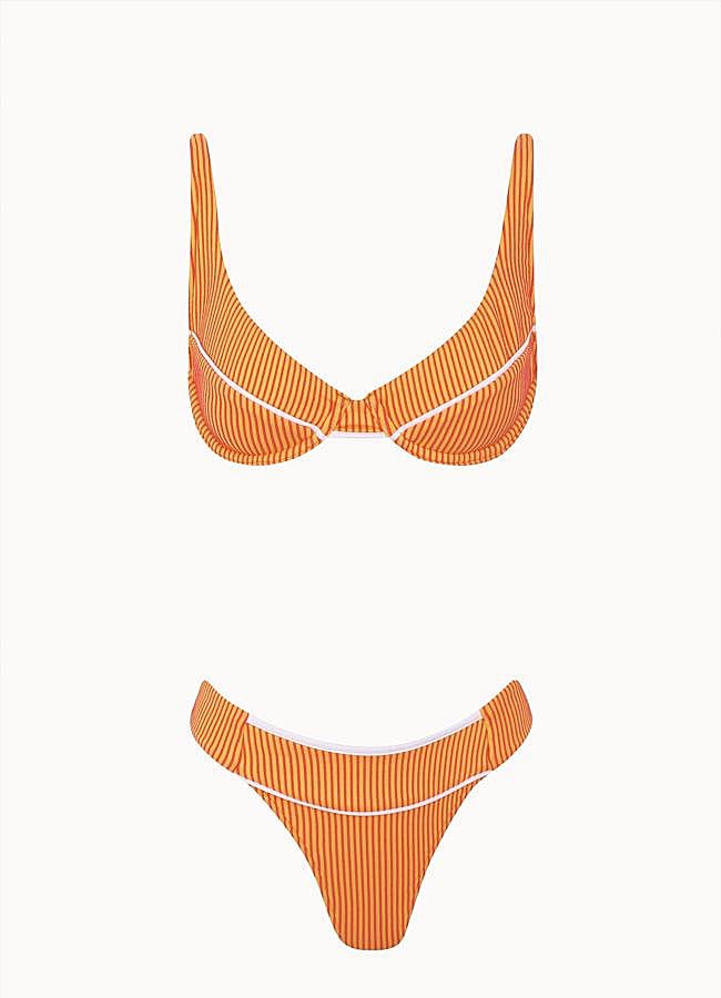 Imagen - Bikini con estampado de rayas de Cantê Lisboa.