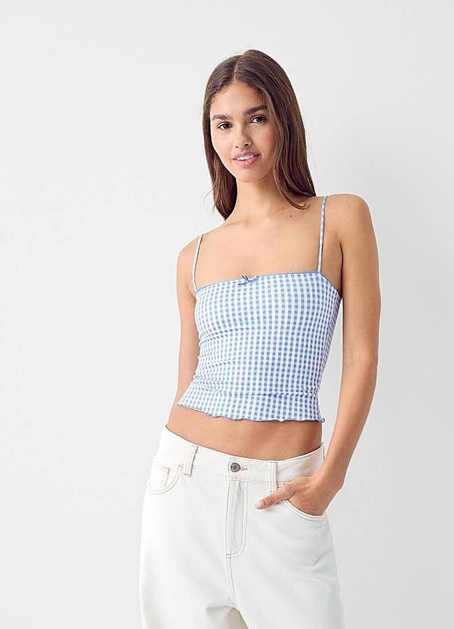 Imagen - Blusa de vichy elástica