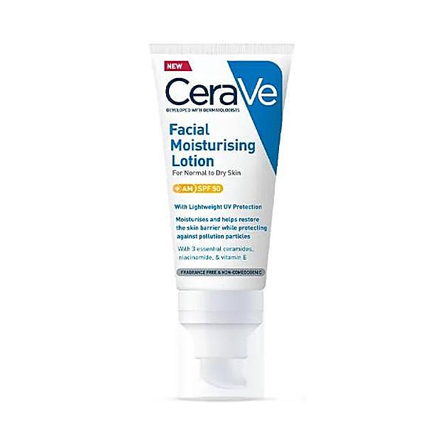 Loción Hidratante Rostro SPF50 de Cerave