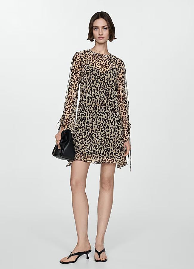Imagen - Vestido con diseño de leopardo de Mango.