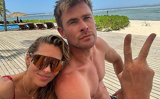 Elsa Pataky junto a su marido, Chris Hemsworth. 