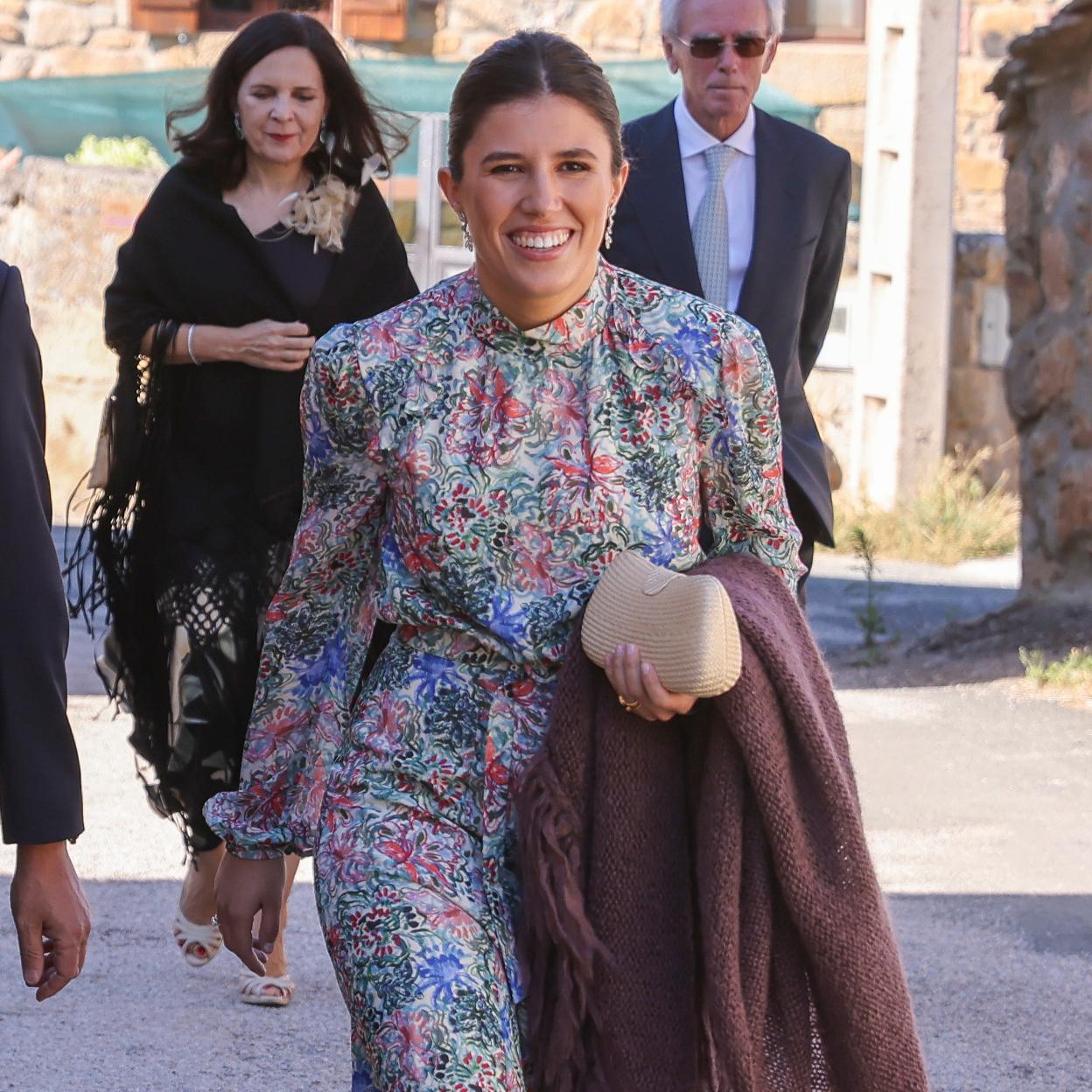 Teresa Urquijo en la boda de su prima Verónica Urquijo, en Soria.