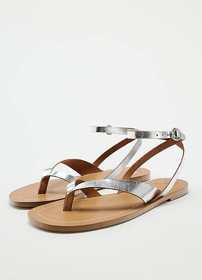 Imagen - Sandalias planas metalizadas