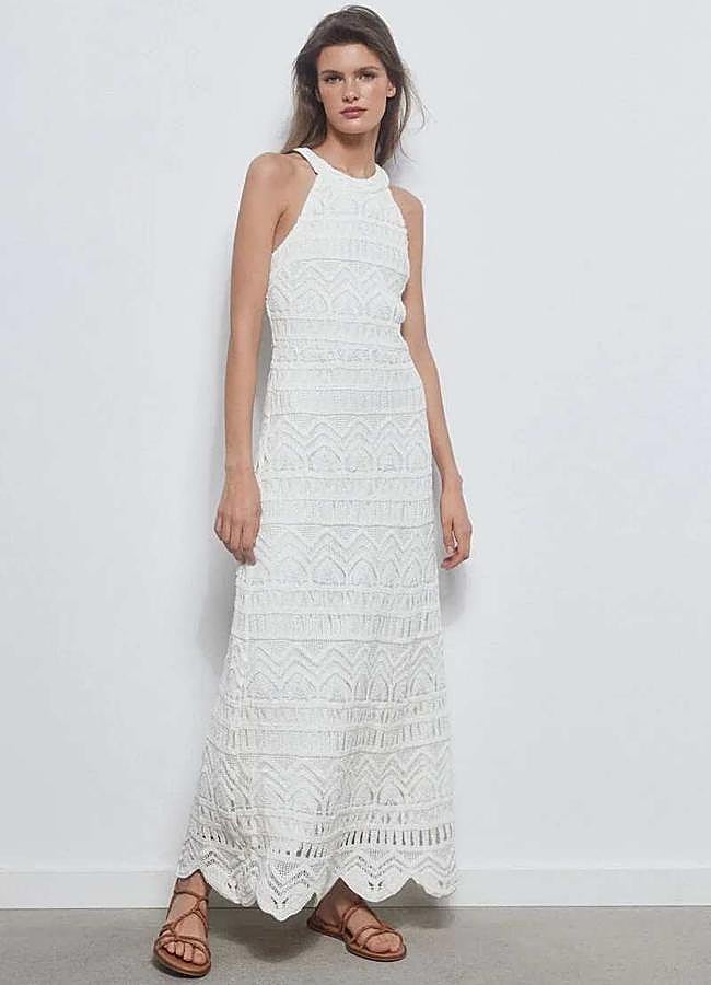 Imagen - Vestido crochet halter de Pedro del Hierro (103€ en Cortefiel)