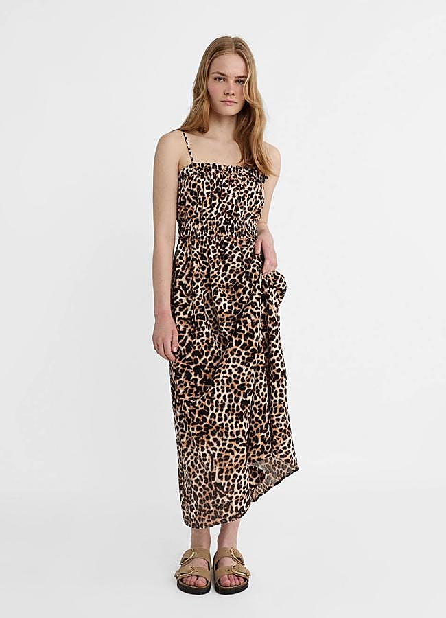 Imagen - Vestido de leopardo fluido con elástico