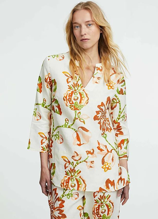 Imagen - Camisa de manga larga estampada de Georges Rech París.