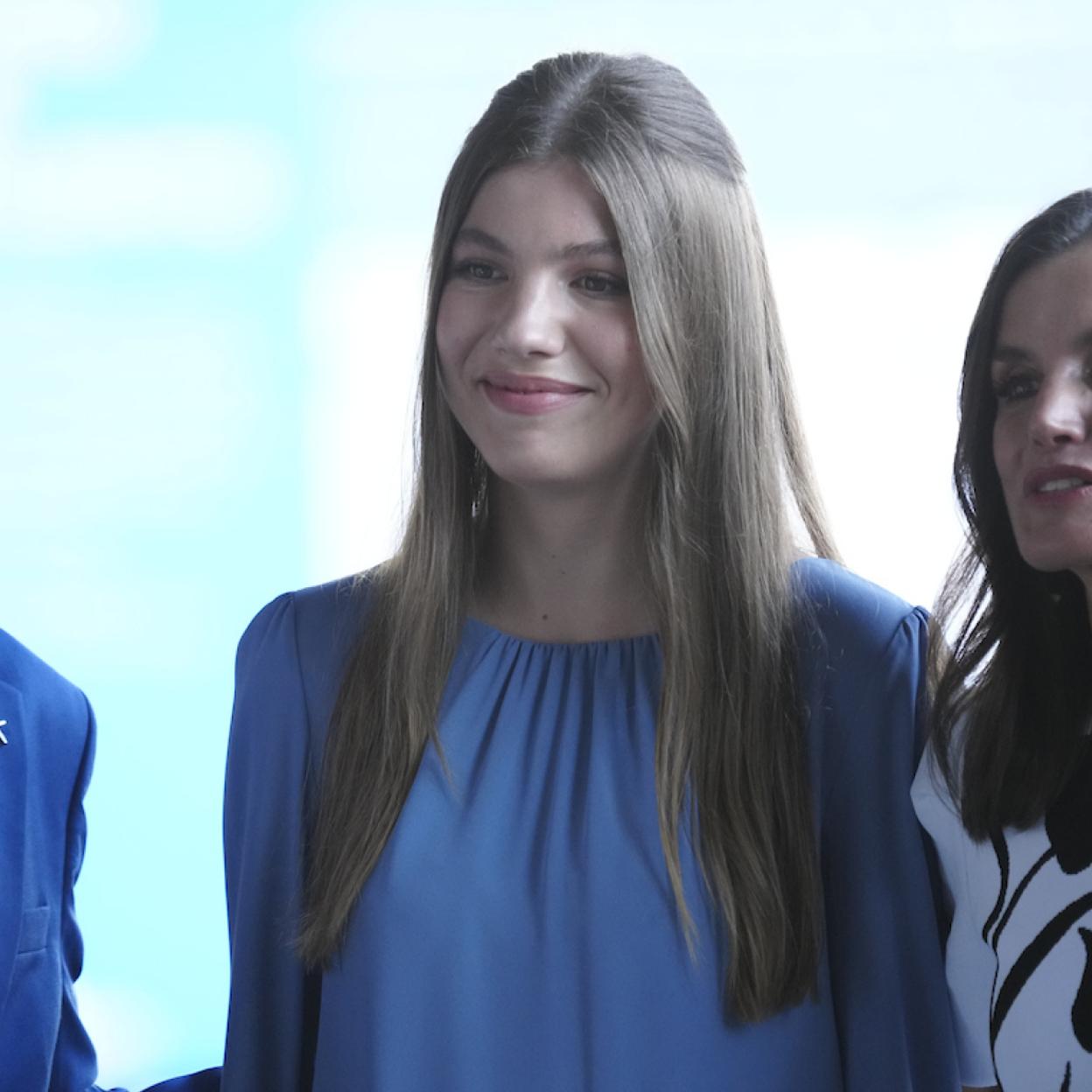 La infanta Sofía a su llegada al 'Foro Talento' que realiza la Fundanción Princesa de Girona.