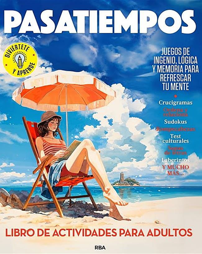 Imagen - Portada de Pasatiempos, el libro de actividades para adultos de RBA. / DR