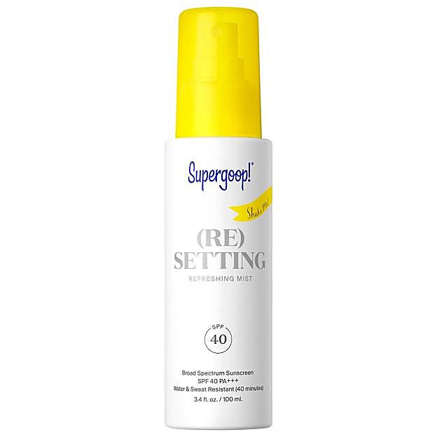Supergoop! Defense Refresh (Re)setting Mist SPF 40.