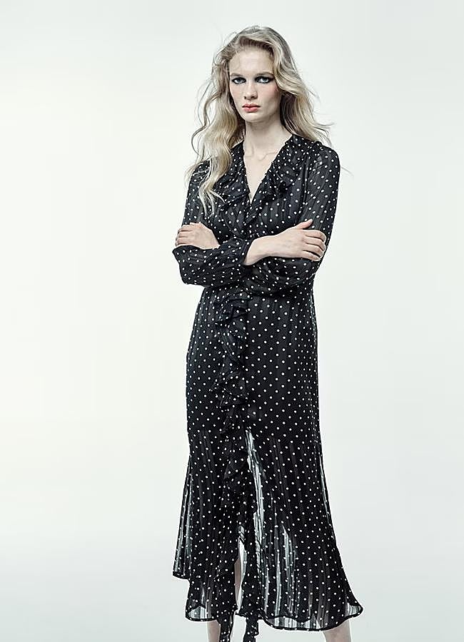 Imagen - Vestido midi de lunares de Sfera.