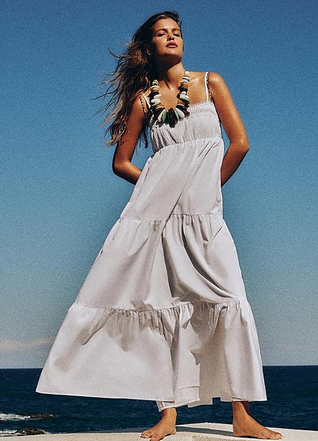 Imagen - Vestido midi combinado popelín panales de Zara (19,99€)