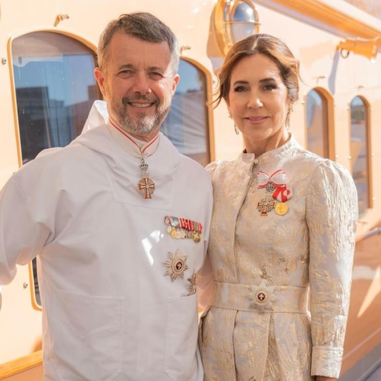 Los reyes Federico y Mary de Dinamarca. 