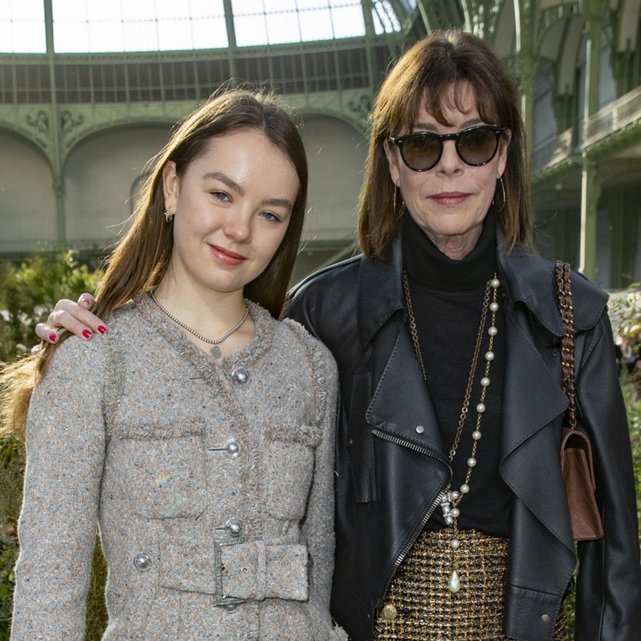 Alexandra de Hannover en el desfile de Dior. 