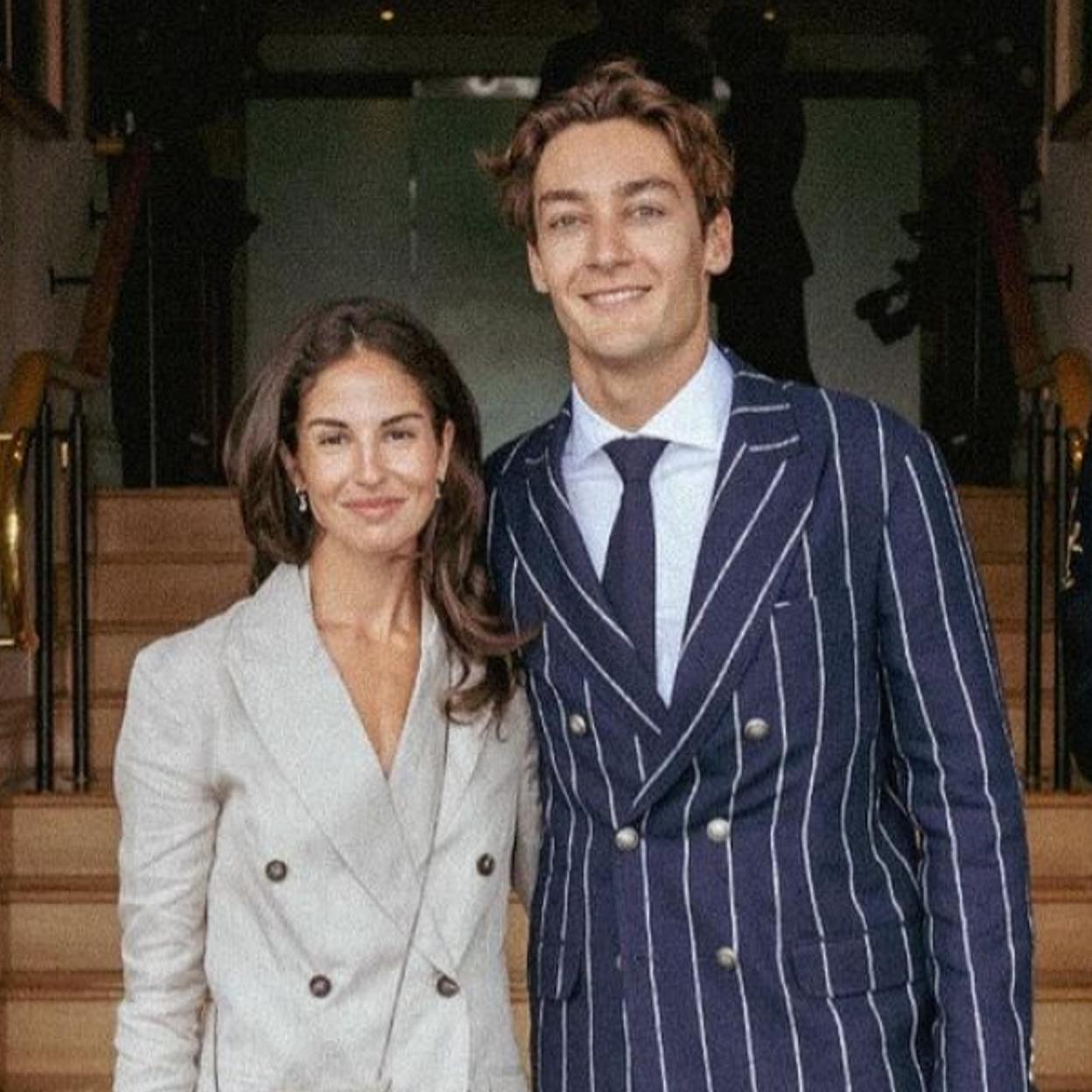 Carmen Montero Mundt y su novio, George Russell. 