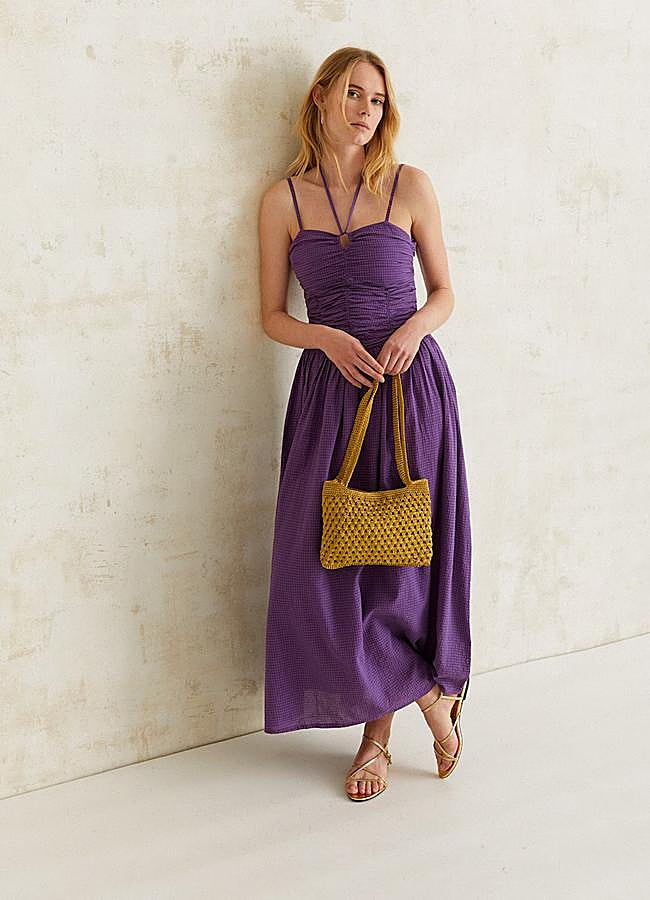 Imagen - Vestido midi con fruncido de Yerse.