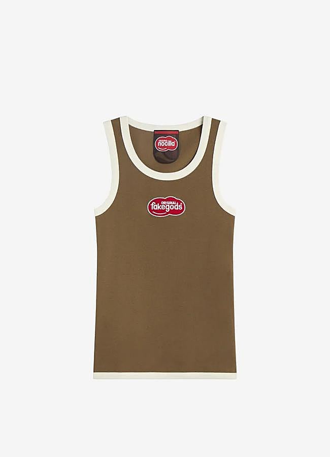Imagen - Tank top marrón de Fake God Brand, 10 euros.
