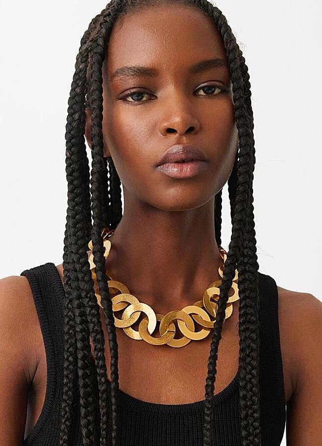 Imagen - Collar dorado eslabones de Parfois.