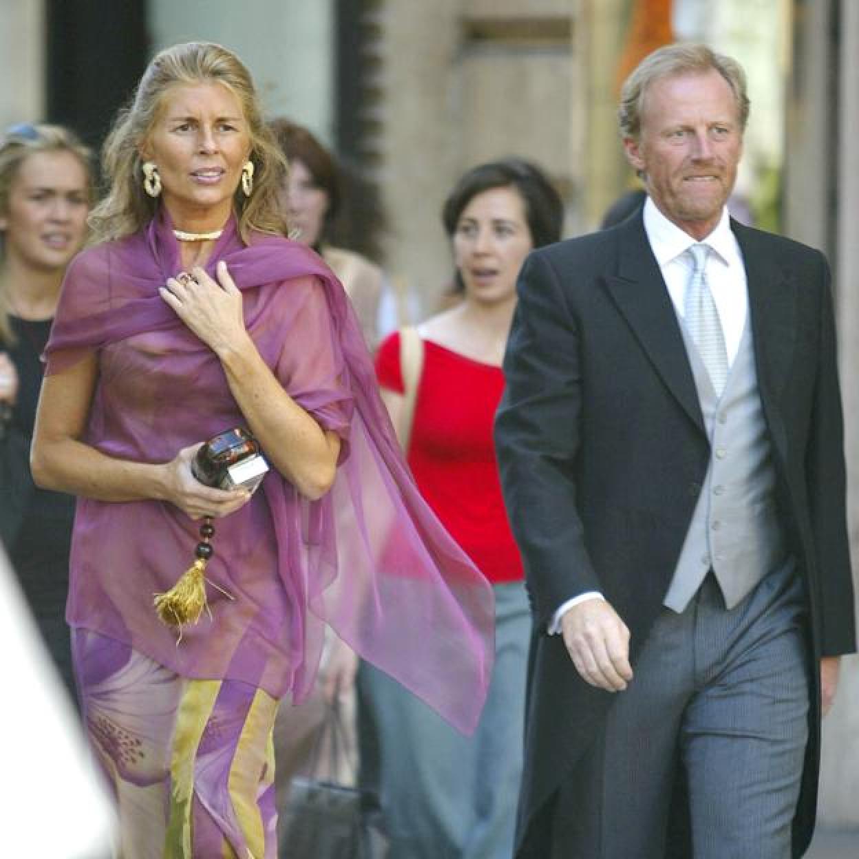 Marta Chávarri y Richard Hudson, en la boda de Maximiliano de Habsburgo. 