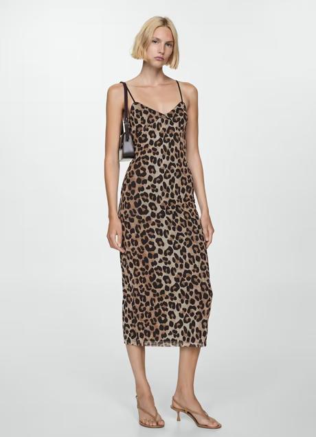 Imagen - Vestido con estampado de leopardo de Mango (29,99 euros)