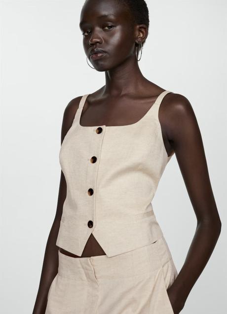 Imagen - Chaleco de rayas de Mango (35,99 euros)