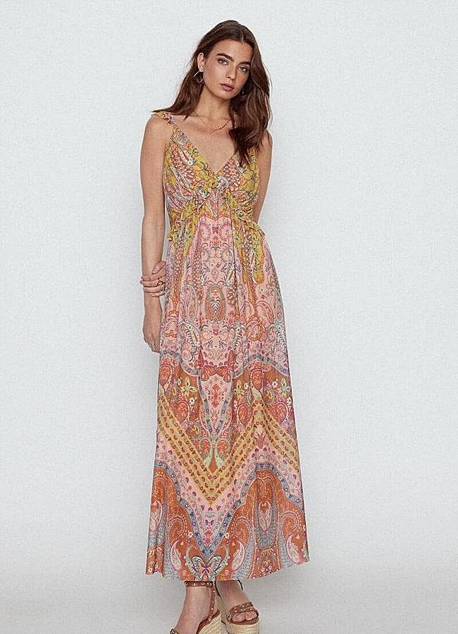 Imagen - Vestido boho chic con estampado de cachemira