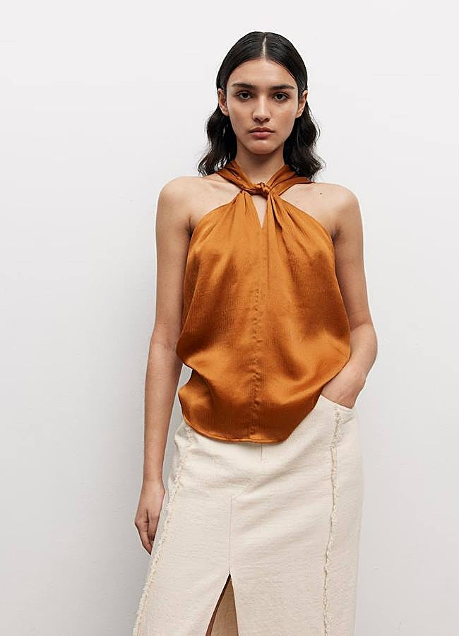 Imagen - Blusa halter de satén