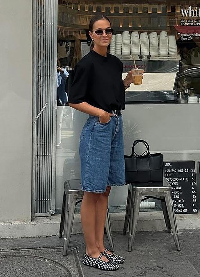 Imagen - El truco es combinar las bermudas con bailarinas. / @lisaif