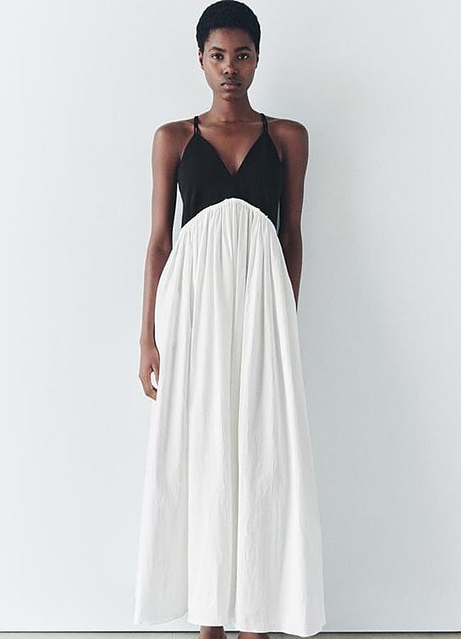 Imagen - Vestido midi combinado ZW Collection de Zara (49.95€)