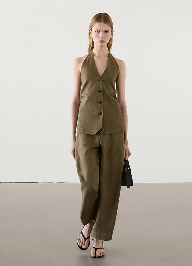 Imagen - Traje de verano con chaleco halter y culotte