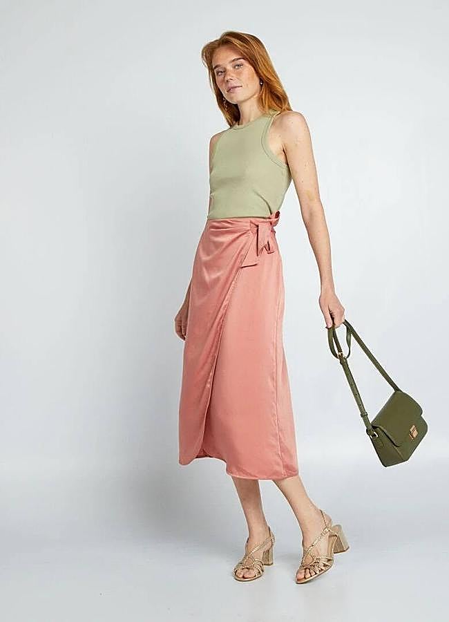 Imagen - Falda pareo satinada