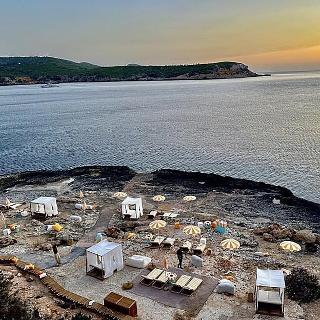 La playa privada del 'resort' Six Senses, en Ibiza. 