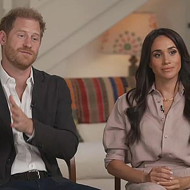 Los Sussex durante la entrevista. 