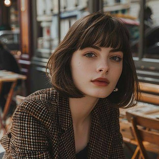 Sharp bob estilo francés