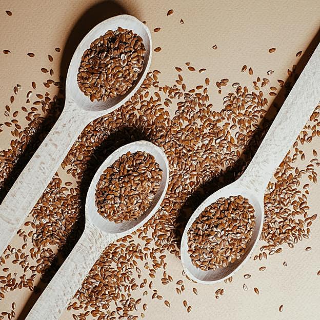 Las semillas de linaza. 