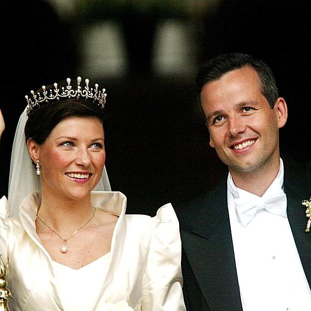 Marta Luisa de Noruega y Ari Behn el día de su boda.