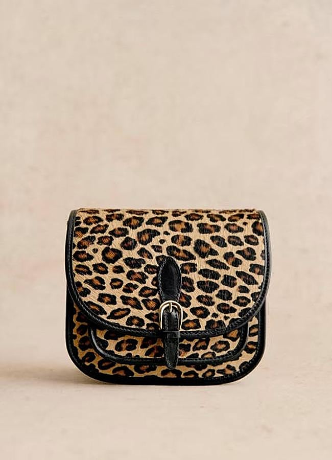Imagen - Bolso de piel pequeño con estampado de leopardo