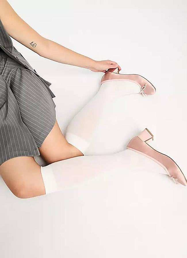 Imagen - Bailarinas de tacón bajo satinadas