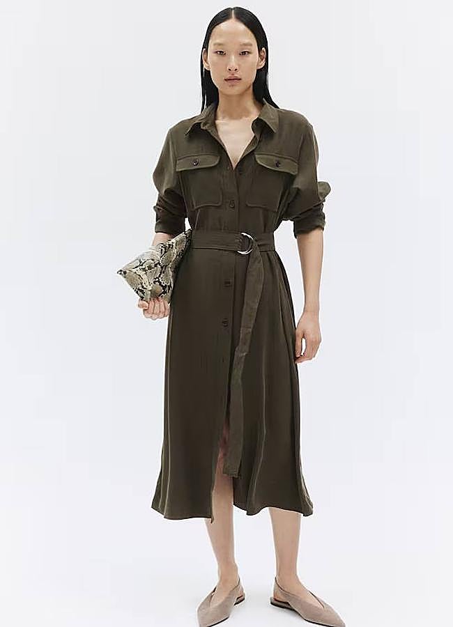 Imagen - Vestido camisero con bolsillos cargo