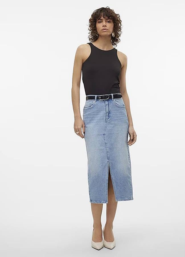 Imagen - Falda vaquera midi lápiz