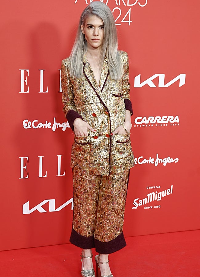 Imagen - Isabella Ruiz de Rato, con traje dorado de Jorge Acuña.  GTRES .