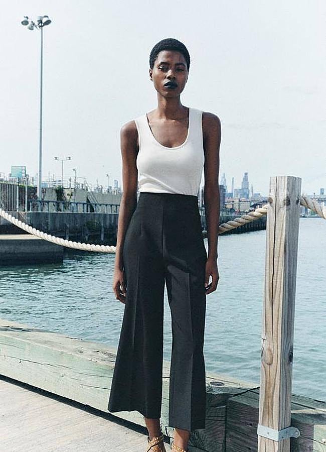 Imagen - Pantalones negros tipo culotte