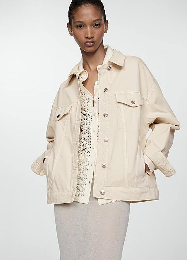 Imagen - Cazadora vaquera oversize blanco