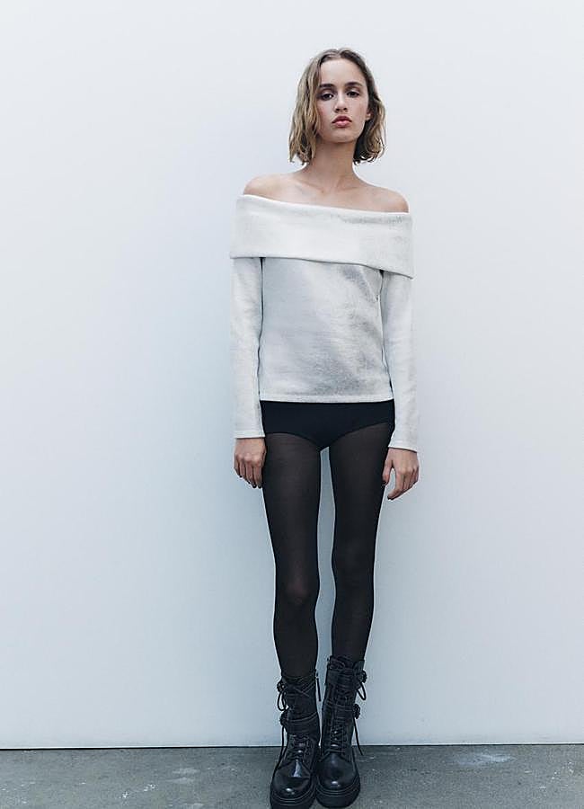 Imagen - Jersey con hombros al descubierto de Zara.