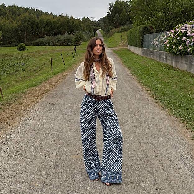 Pantalones anchos estampados muy cómodos y estilosos para conjuntar con blusas boho chic